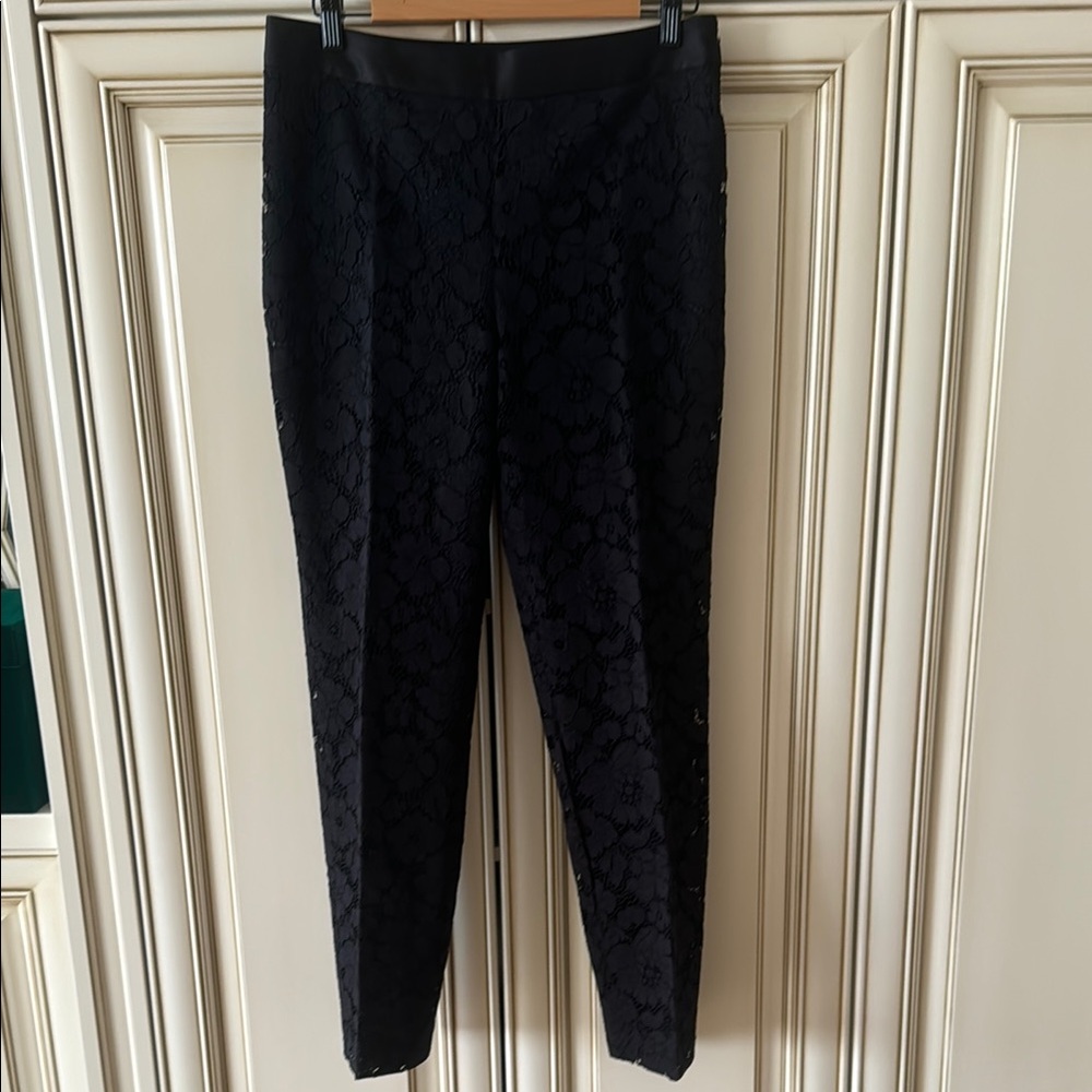 Chic Black Lace Pants